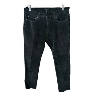 Banana Republic Slim Fit Gray Corduroy Pants Men's Tagged 32x32 Actual 33x30.75